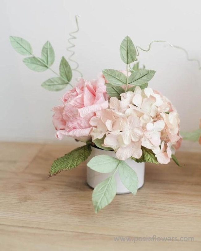 Paper Hydrangeas Never Fade