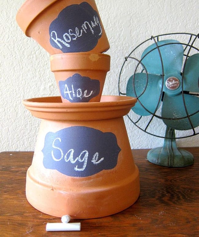 Terracotta Herbs Dark Wood Kitchen