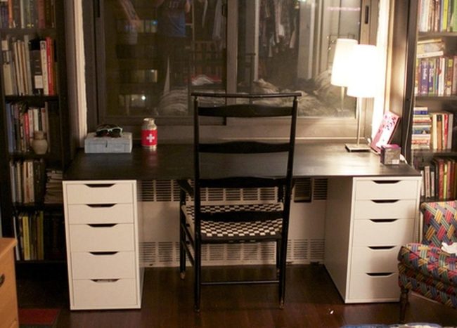 Dark Wood Office Elegance