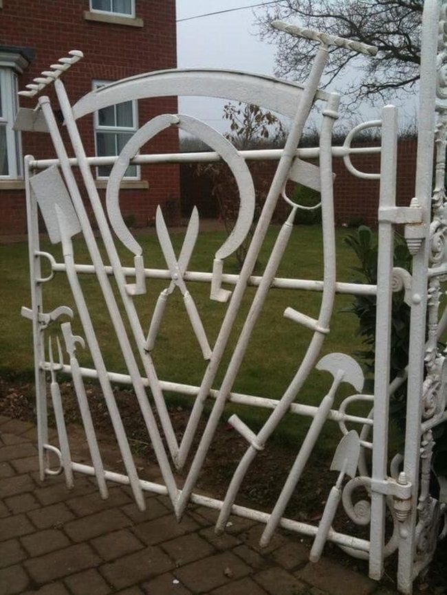 Old Tools Garden Gate