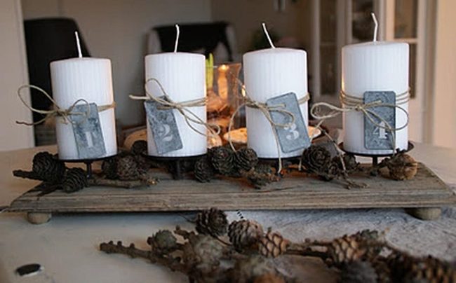 White Candles Natural Elements Warmth