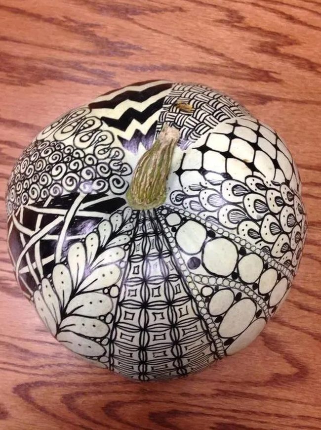 Black White Swirl Pumpkins