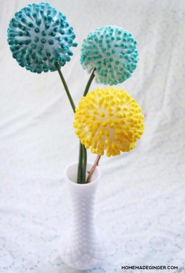 Cotton Swab Spring Blooms