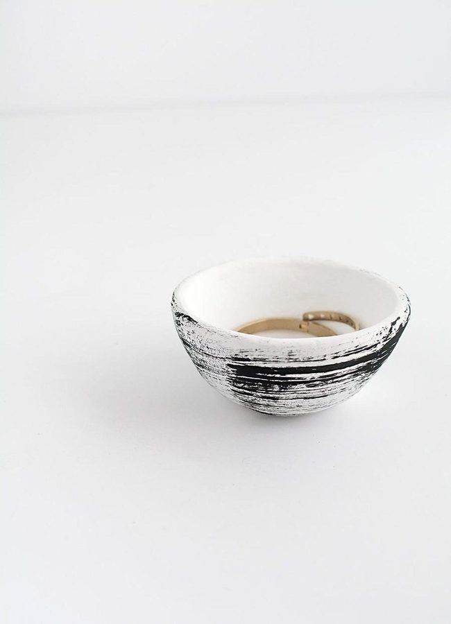 Black Stroke Handmade Ceramic Bowls