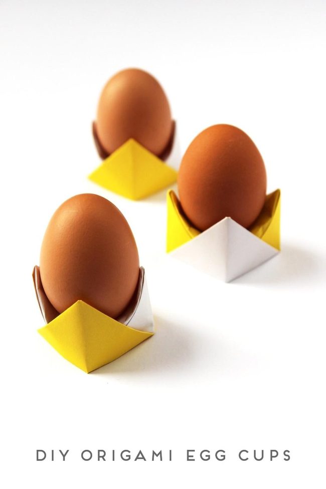 Geometric Paper Egg Holders