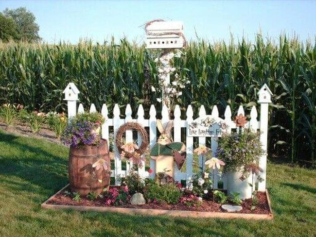 Colorful Barrels Garden Corner