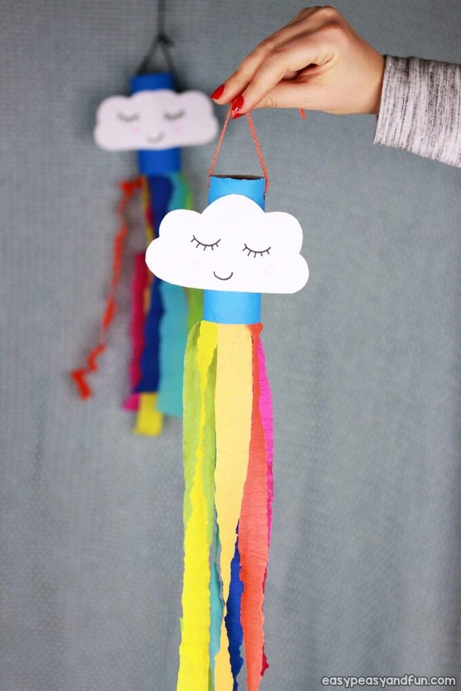 Toilet Paper Spinning Rainbows