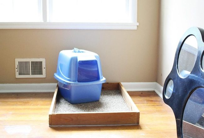 Wooden Litter Box Hideaway