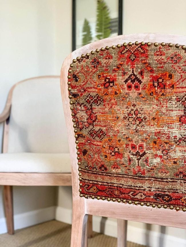 Vintage Chairs New Fabric Life