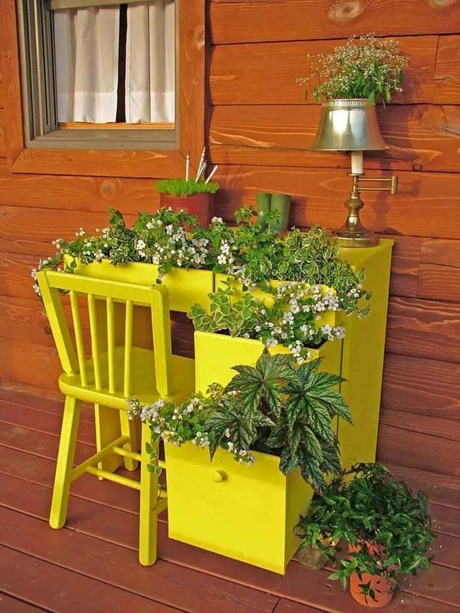 Colorful Desk Garden Planter