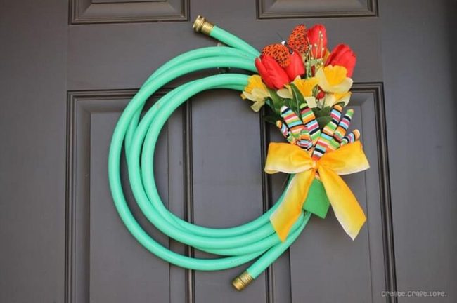 Colorful Hose Bouquet Wreath