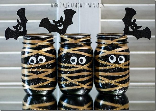 Gleaming Glass Mummy Jars