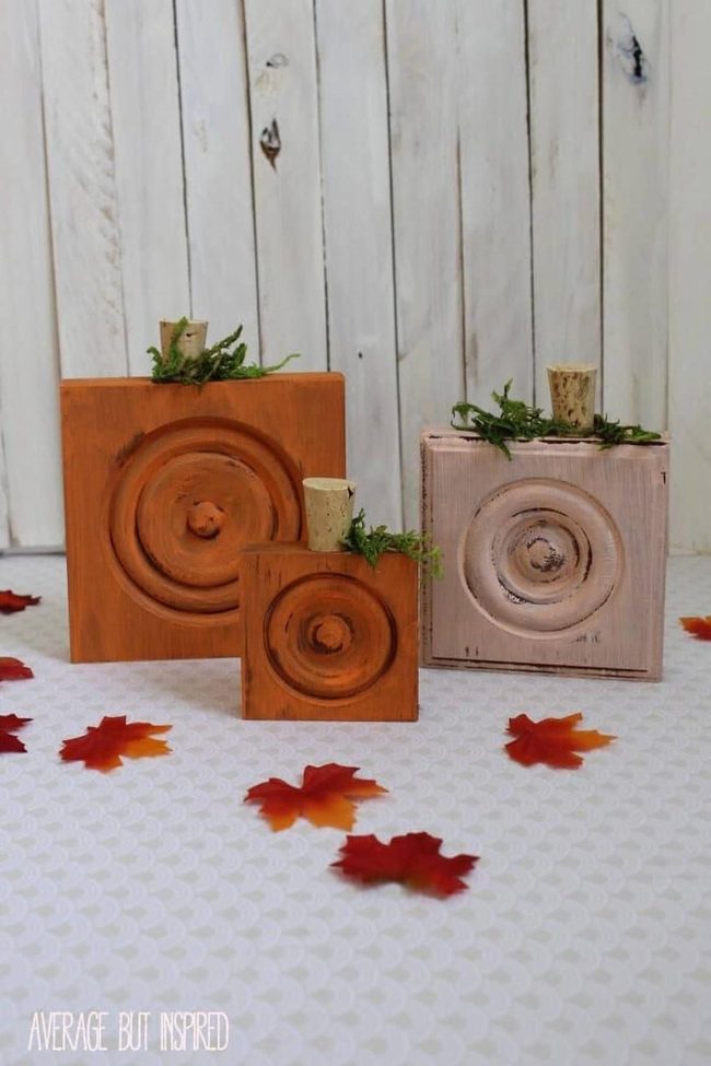 Pumpkin Wood Blocks For Fall
