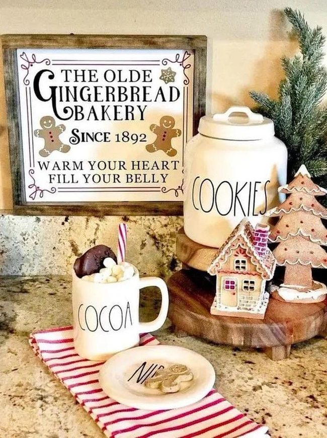 Cookies Jar With Hot Cocoa Station