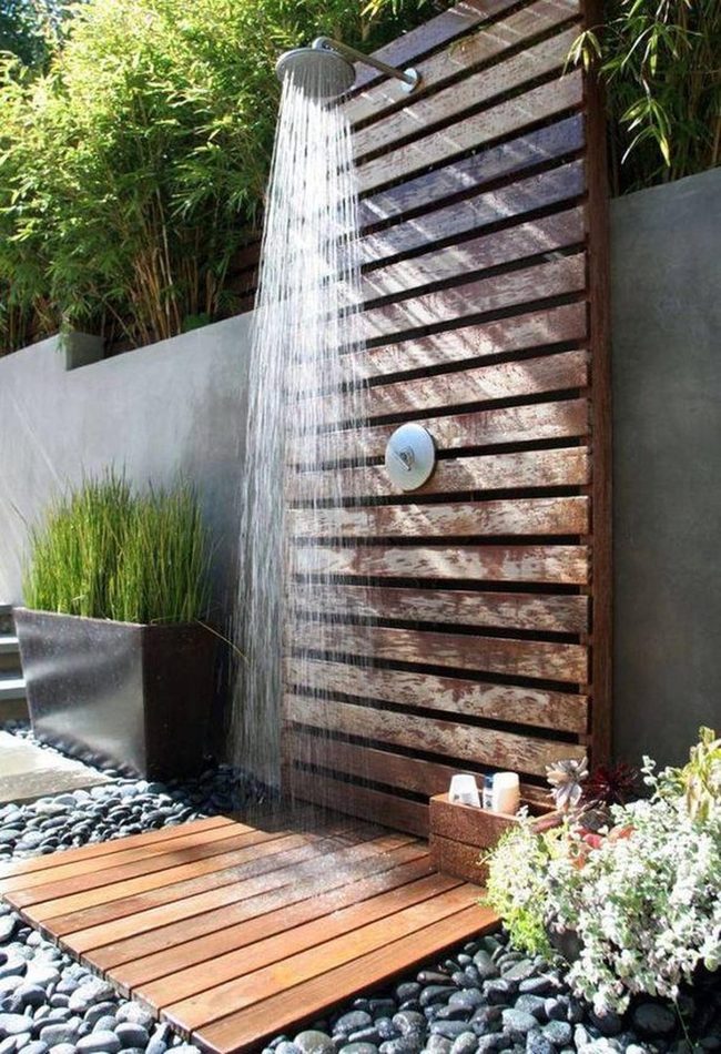 Reclaimed Wood Outdoor Shower