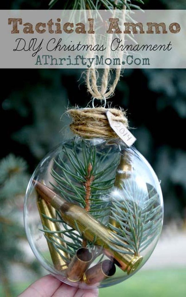 Bullet Filled Glass Ornaments