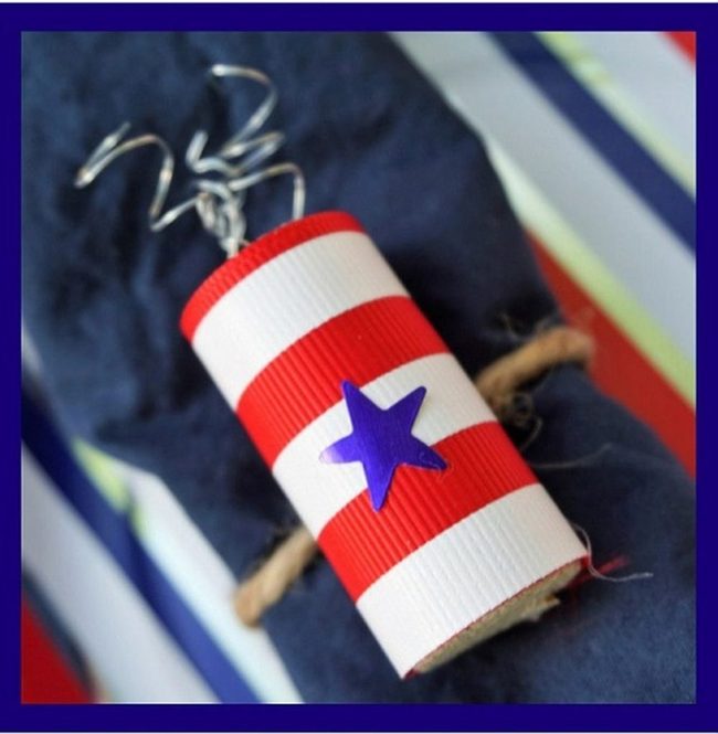 Patriotic Firework Napkin Rings