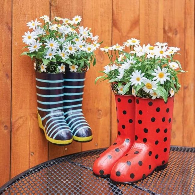 Whimsical Boot Garden Containers