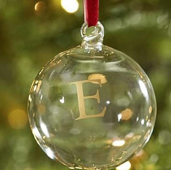 Personalized Letter Ornaments
