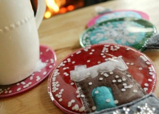 Handmade Coasters, Warm Wood Spaces