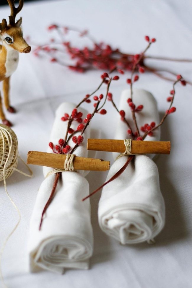 Cinnamon Spiced Napkin Rings