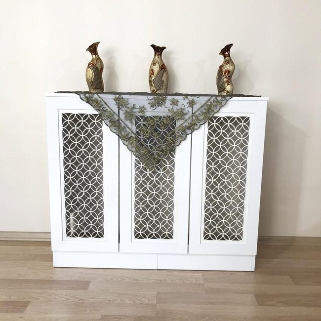 Wooden Radiator Cover With Display Top