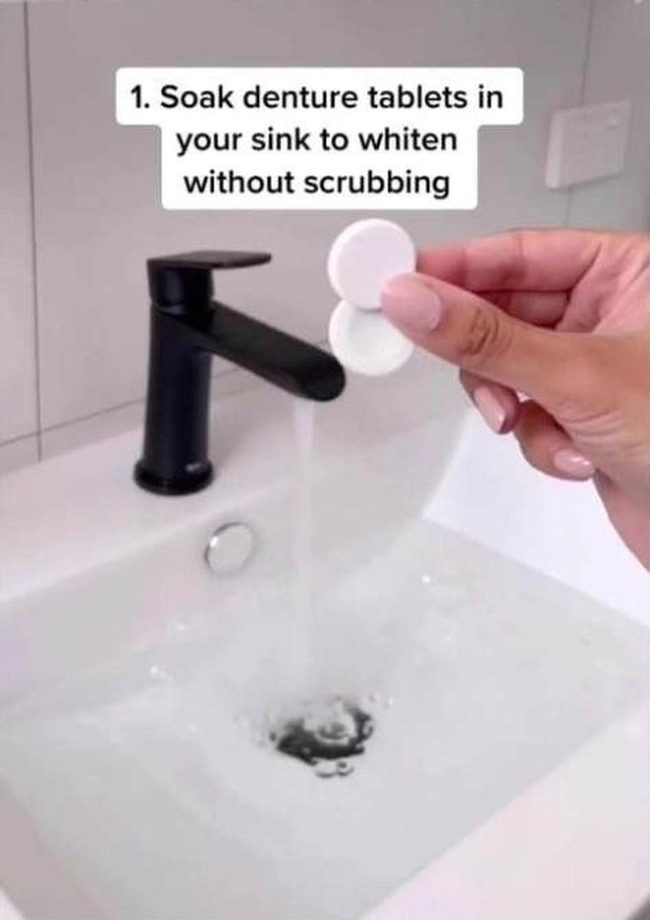 Fizzy Tablets Dissolve Drain Buildup