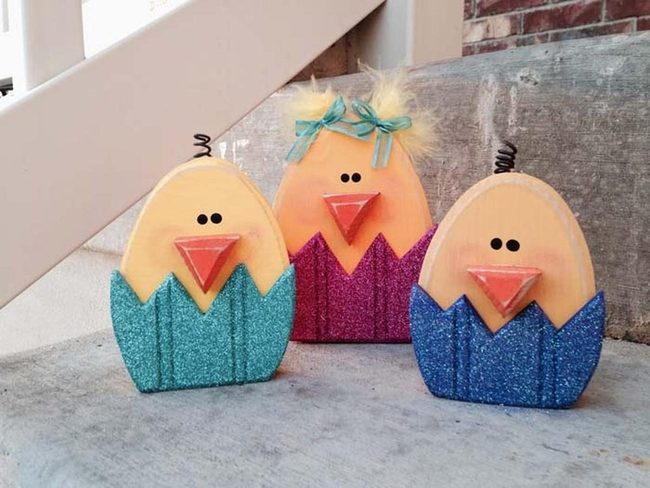 Painted Wooden Easter Eggs