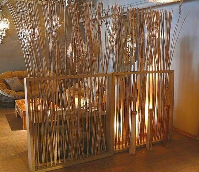 Natural Wood Screen Room Divider