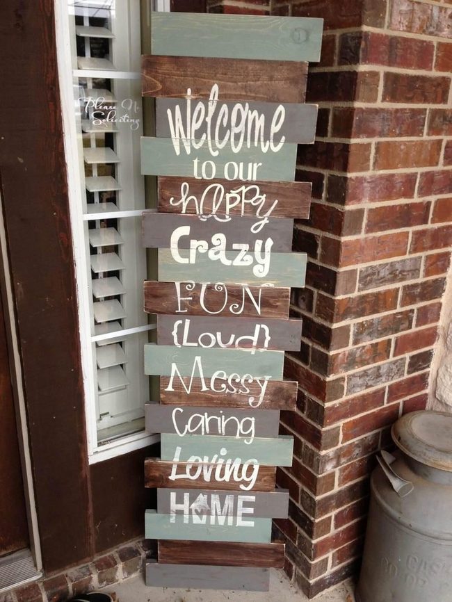 Scrap Wood Porch Statement