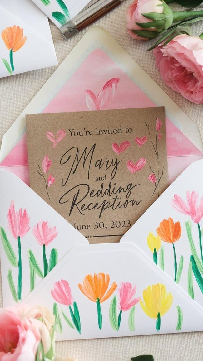 Festival Ticket Wedding Invitations Burst