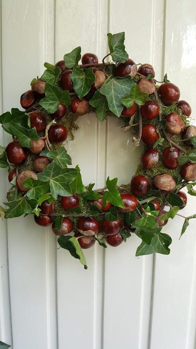 Chestnut Brown Spiral Wreath