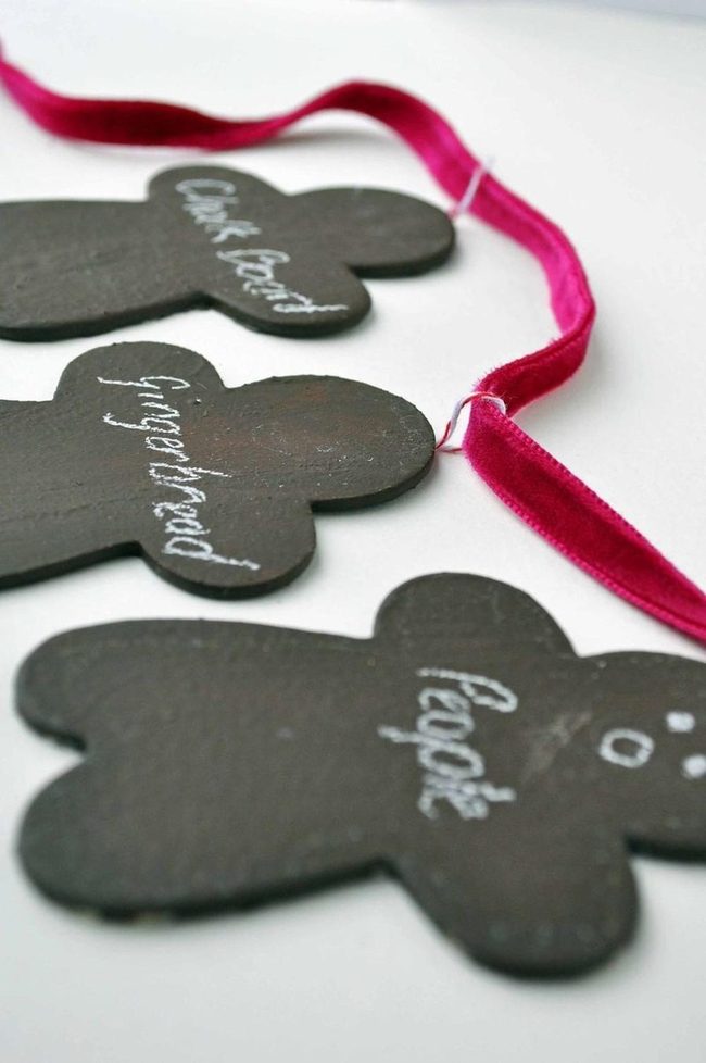 Gingerbread Figures, Chalkboard Surfaces