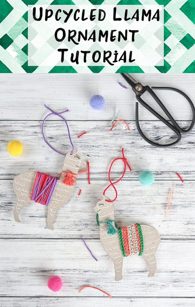 Handmade Llama Pom-Pom Ornaments