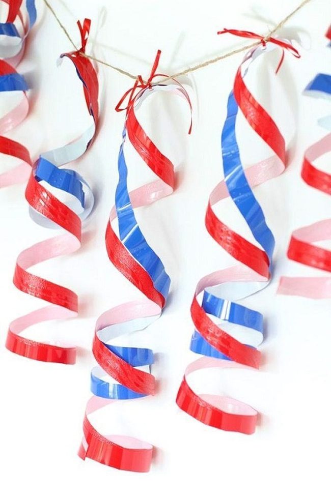 Spinning Red White Blue Cup Twirlers