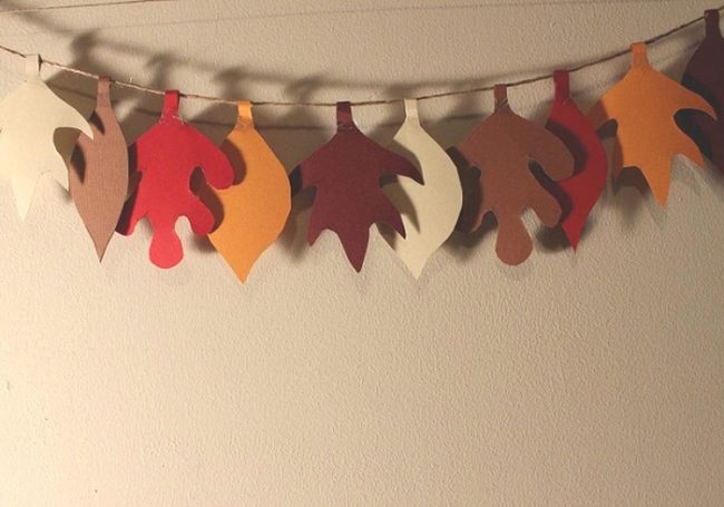 Handmade Paper Leaves Cascade