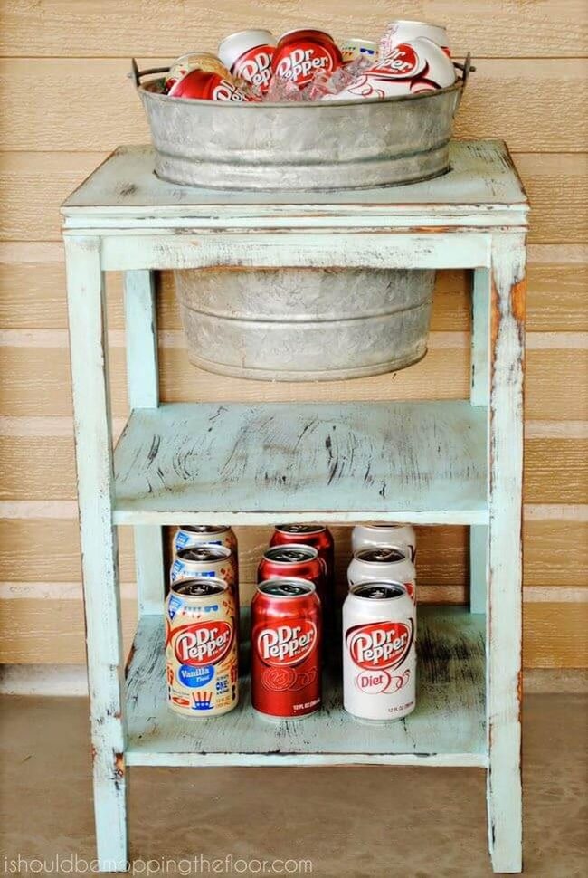 Galvanized Metal Ice Bucket