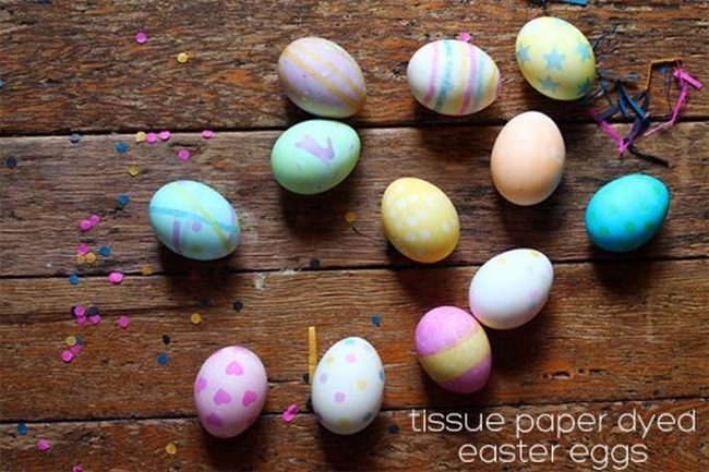 Pastel Easter Eggs Wood Display