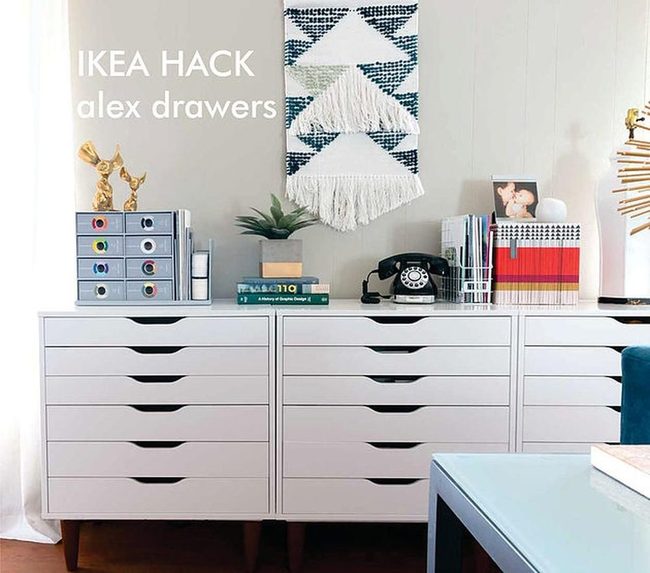 White Dresser Clean Lines Storage
