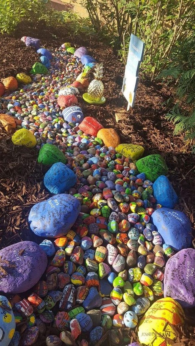 Painted Stone River Garden