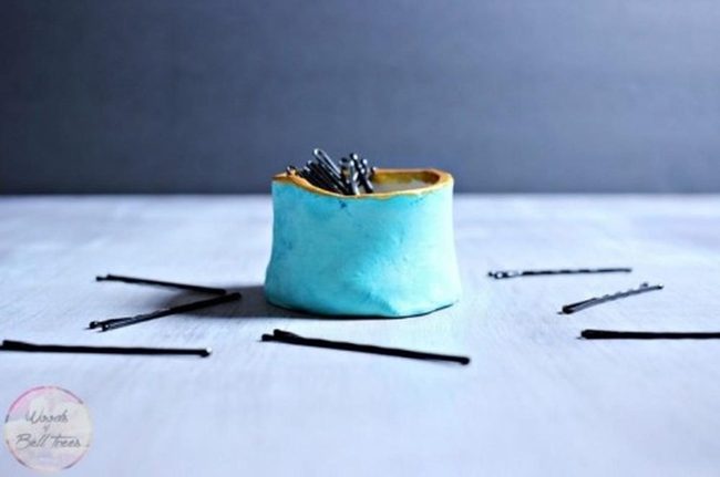 Blue Ceramic Pin Holders