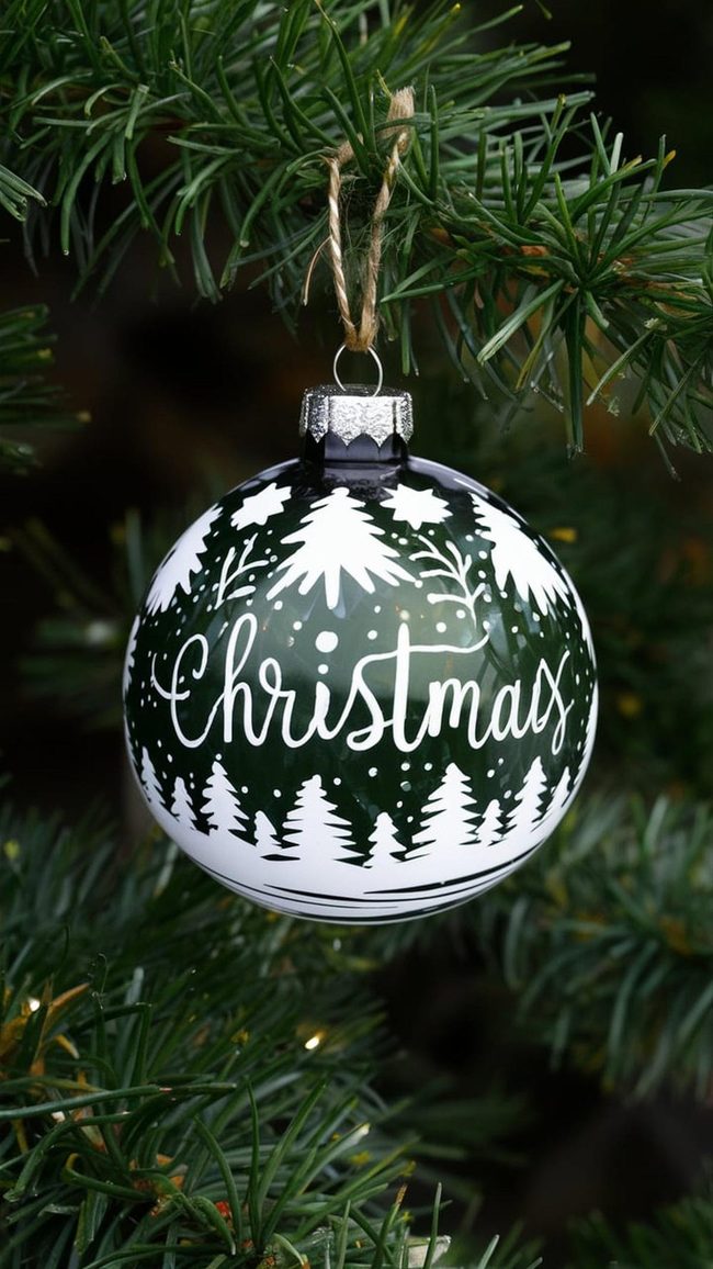 Hand-Painted Glass Ornaments