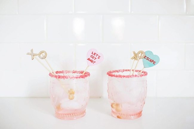 Pink Glasses Red Sugar Rims