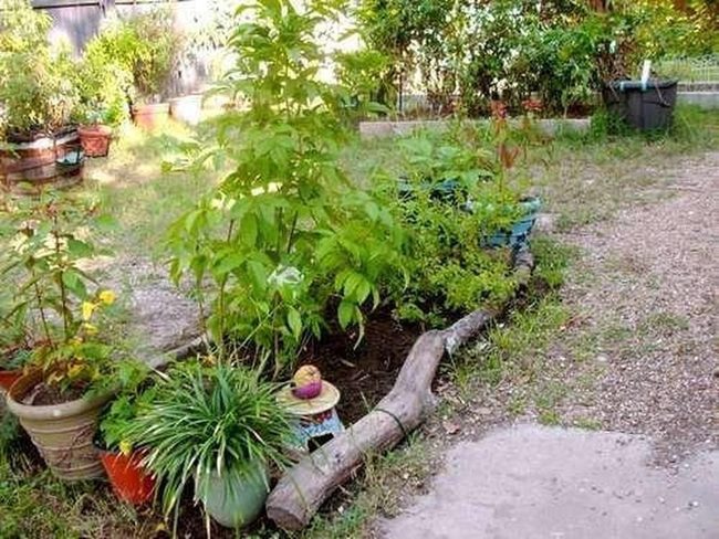 Stacked Wood Garden Beds