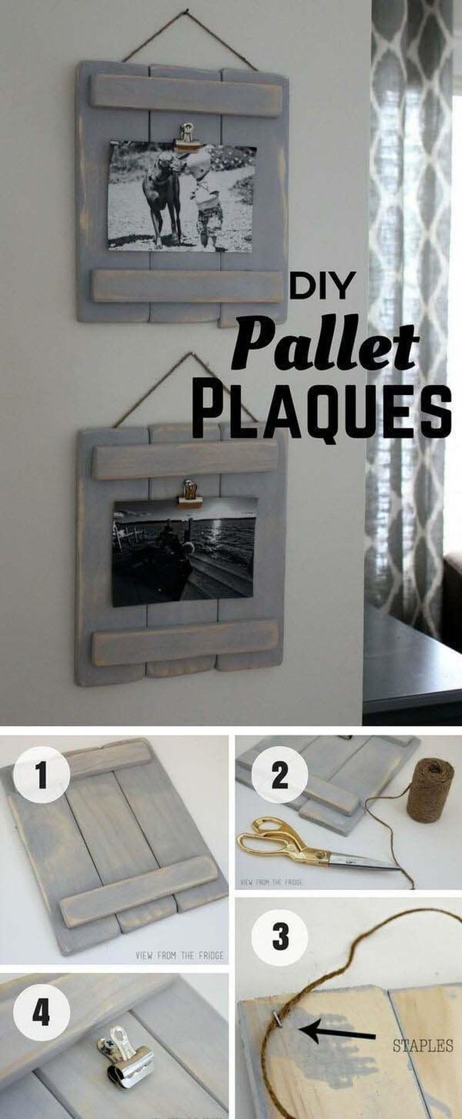 Reclaimed Wood Slat Frames