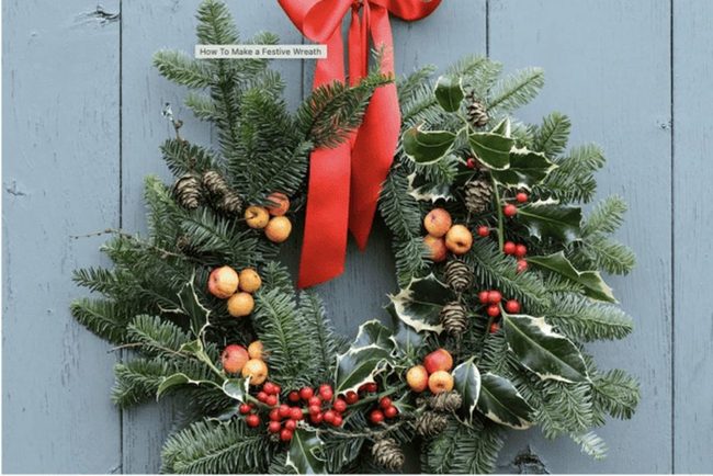 Red Crabapple Patio Wreath