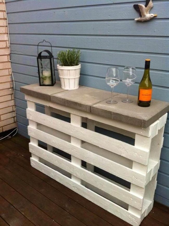 Weathered Wood Meets Cool Stone