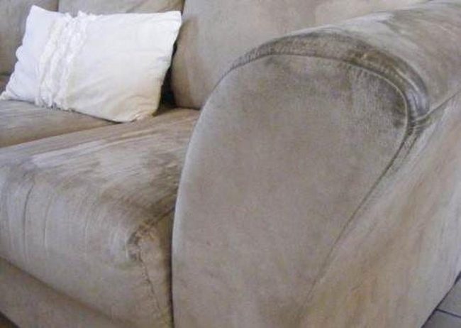 Microfiber Furniture Revived With Alcohol