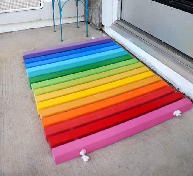 Colorful Doormat First Impression