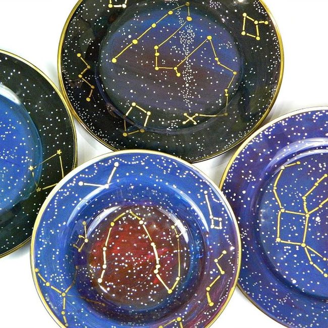 Cosmic Gold Constellation Dinnerware